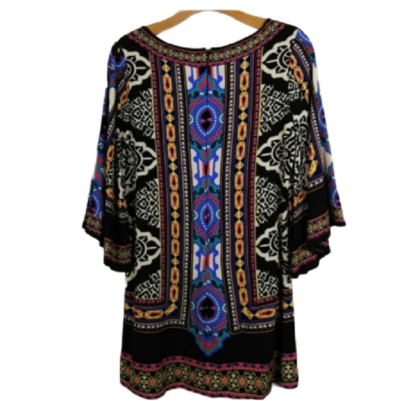 Flying Tomato Tribal Boho bell sleeve Tunic Dress - Picture 2 of 5